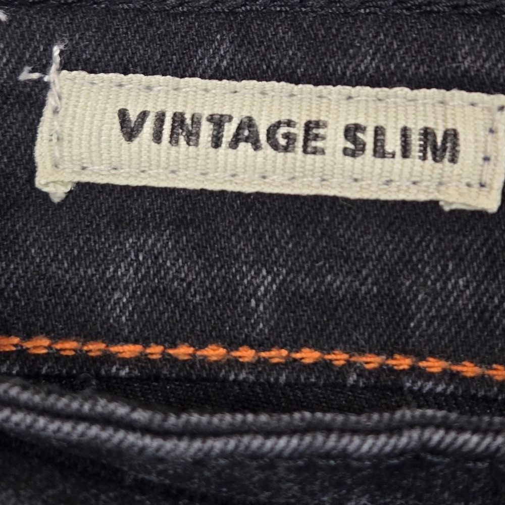 Weatherproof Vintage Jeans Mens 30x32 Black Slim Straight Faded Denim - Picture 10 of 16